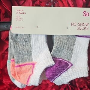 Girls No-Show Socks - Multicolor
